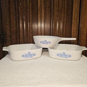 Corningware Blye Cornflower 3pc Set